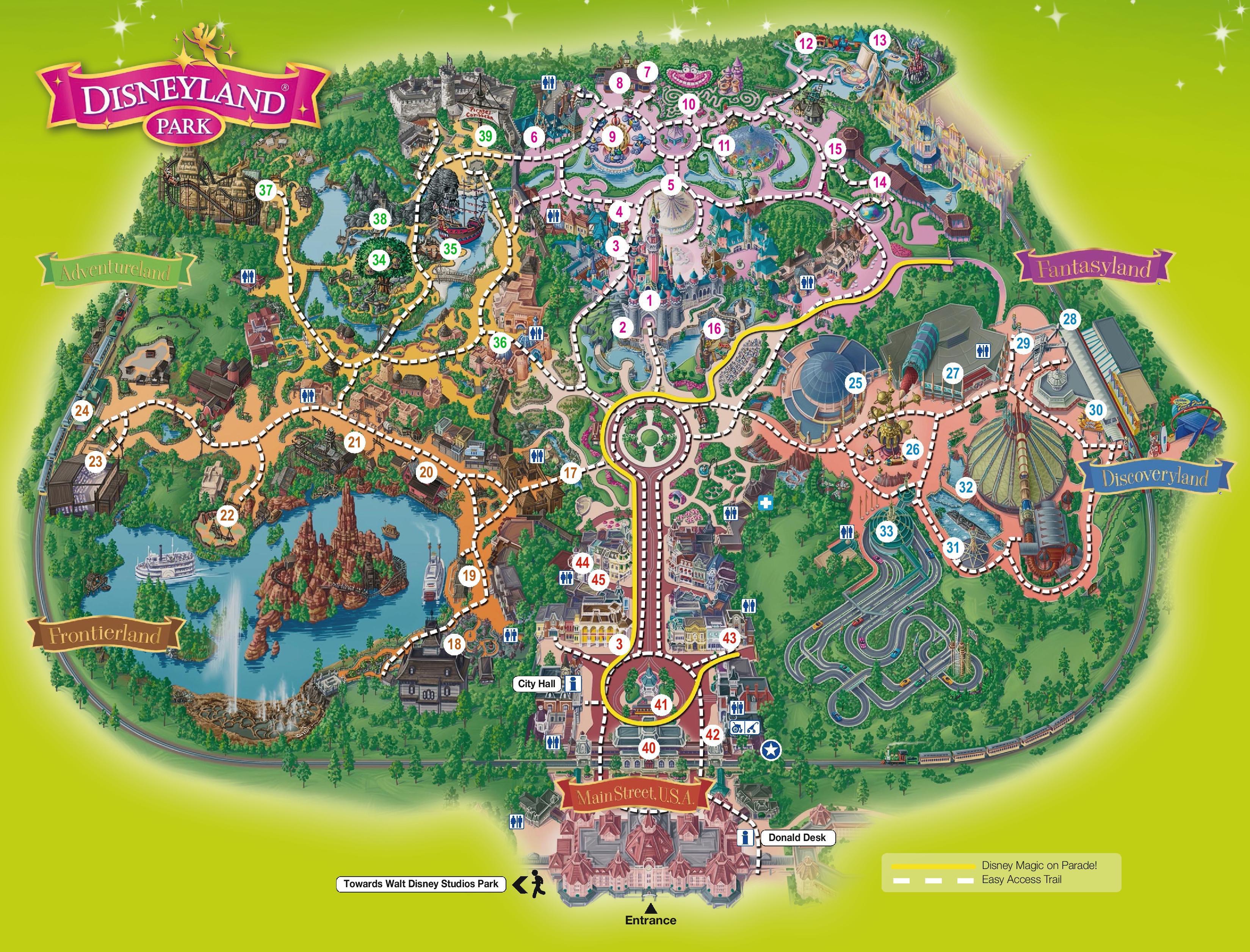 Disneyland Paris Guide Map